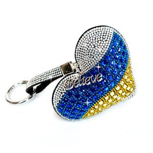 Jaqueline Kent- Heart for Ukraine Keychain