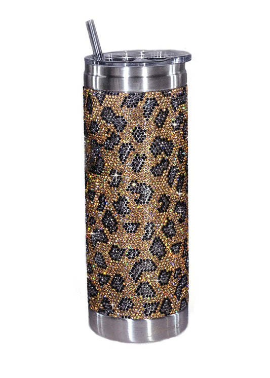 Jacqueline Kent- WILD THING LEOPARD GOLD Tumbler