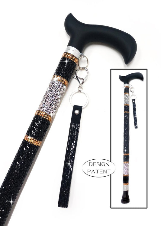Jaqueline Kent Sugar Cane- Lady Kent Collection- Black/Silver