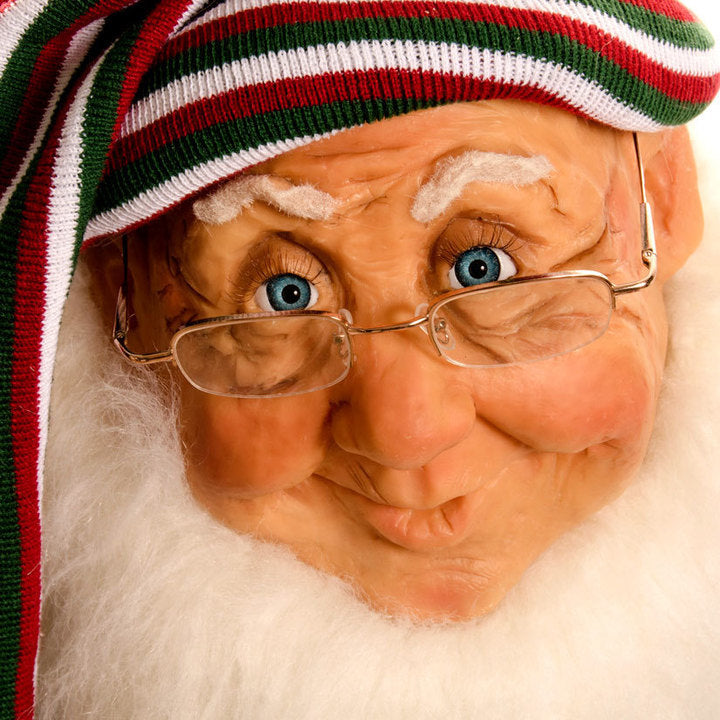 Jacqueline Kent- 36 inch Candy Cane Collection Standing Elf with Silver Suit