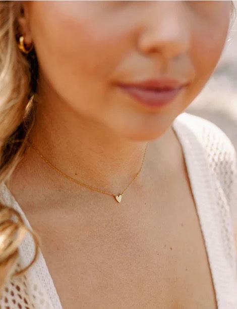 Simple Heart Necklace and Pendant