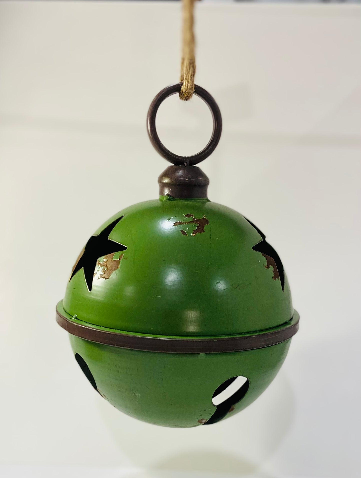 Rustic Green 9” Sleigh Bell