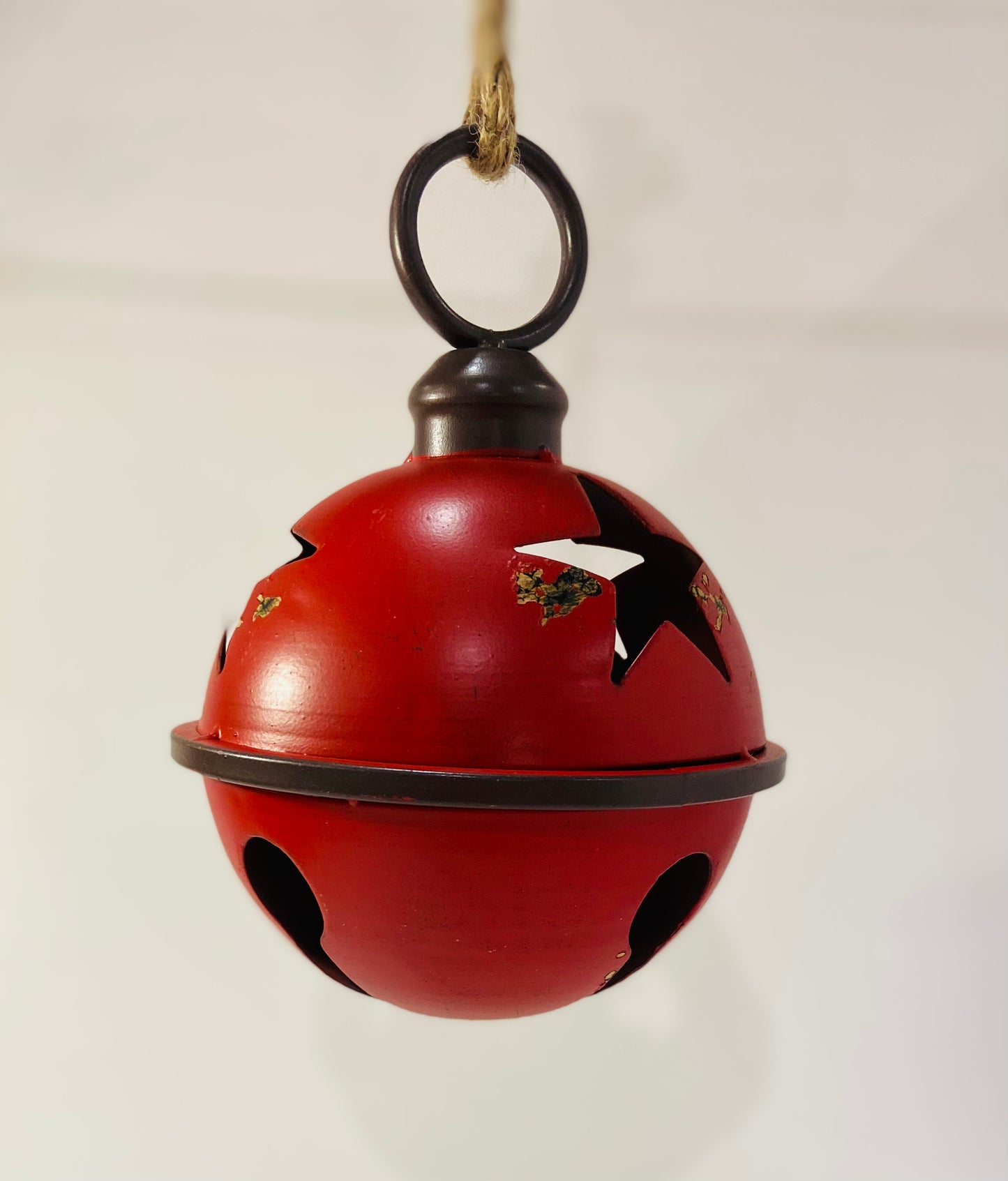 Rustic 7” Red Sleigh Bell