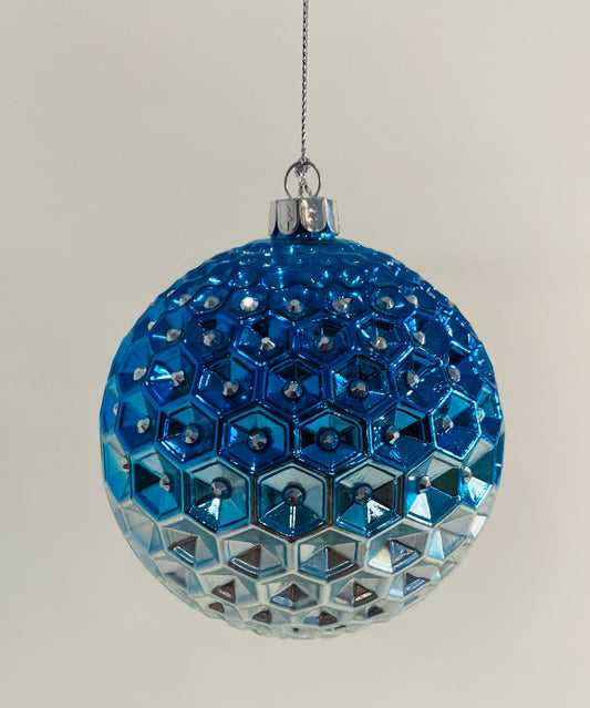 Blue Christmas Ball Tree Ornament