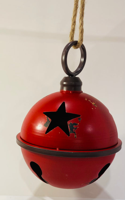 Rustic Red 9” Sleigh Bell