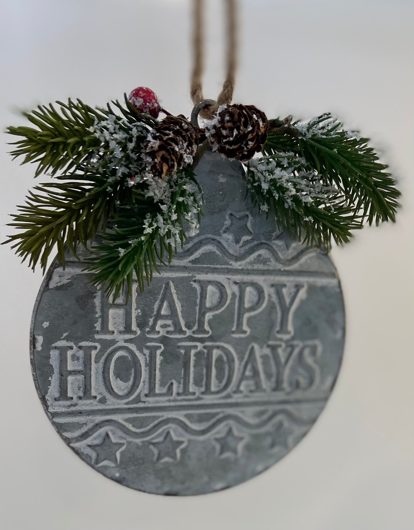 Happy holidays ornament