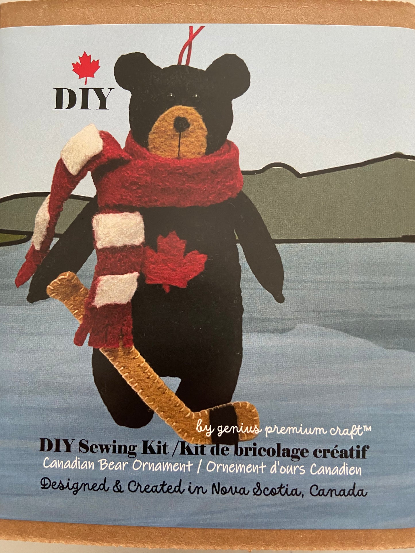 DIY Felt Canadian Hockey Black Bear