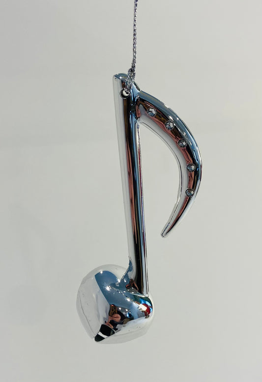 Silver Music Note