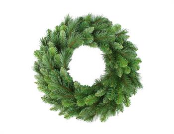 30" Deluxe Evergreen Double Wreath