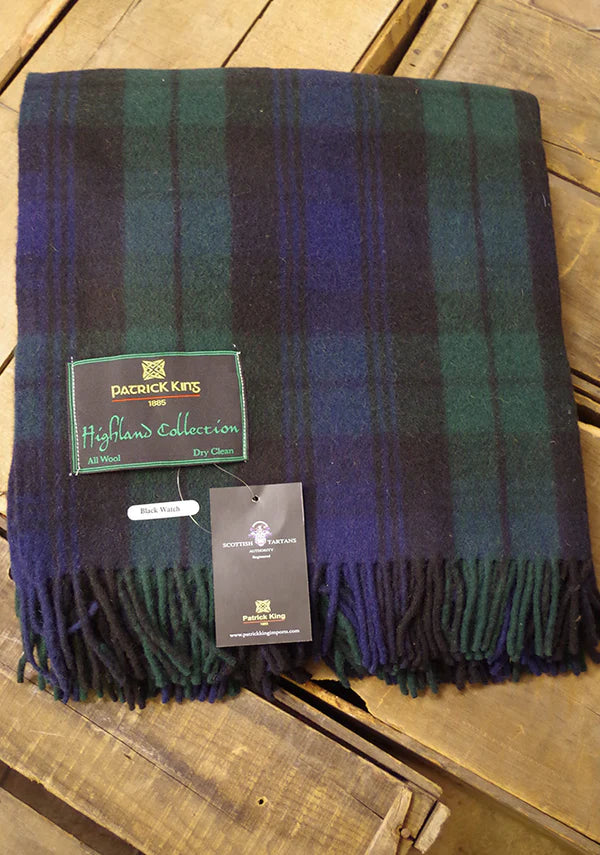 Black Watch Tartan Knee and Lap Blanket