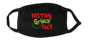 Christmas Mask-  Grinch “Resting Grinch Face"