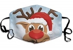 Christmas Face Mask- Rudolph