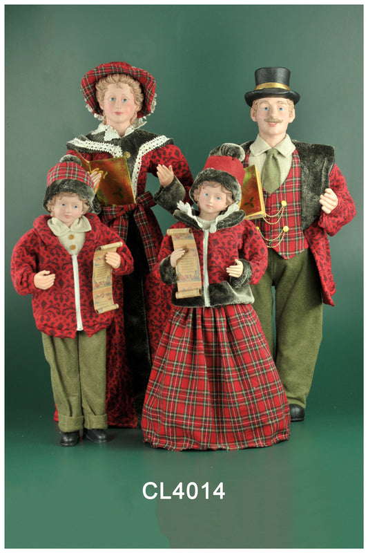 Carollers Family Set with Choir Books