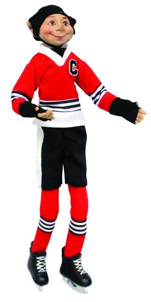 Floridus Hockey Elf- Red and Black