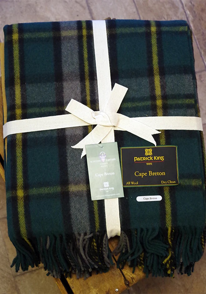 Cape Breton Tartan Merino Wool Blankets