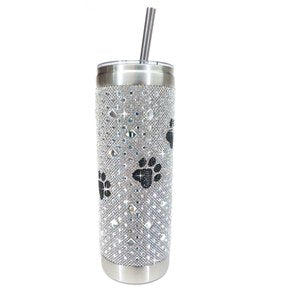 Jacqueline Kent-DIAMONDS IN THE RUFF TUMBLER WITH BLACK PAWS