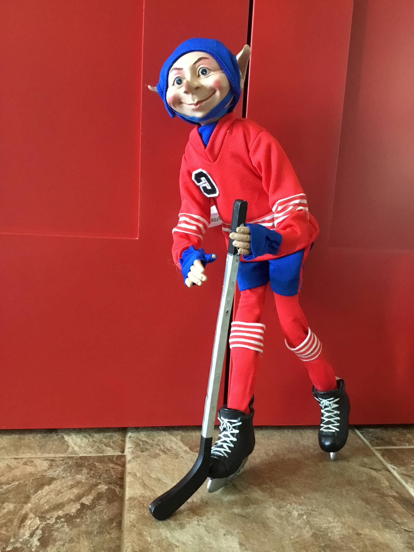 Floridus Hockey Elf- Red and Blue